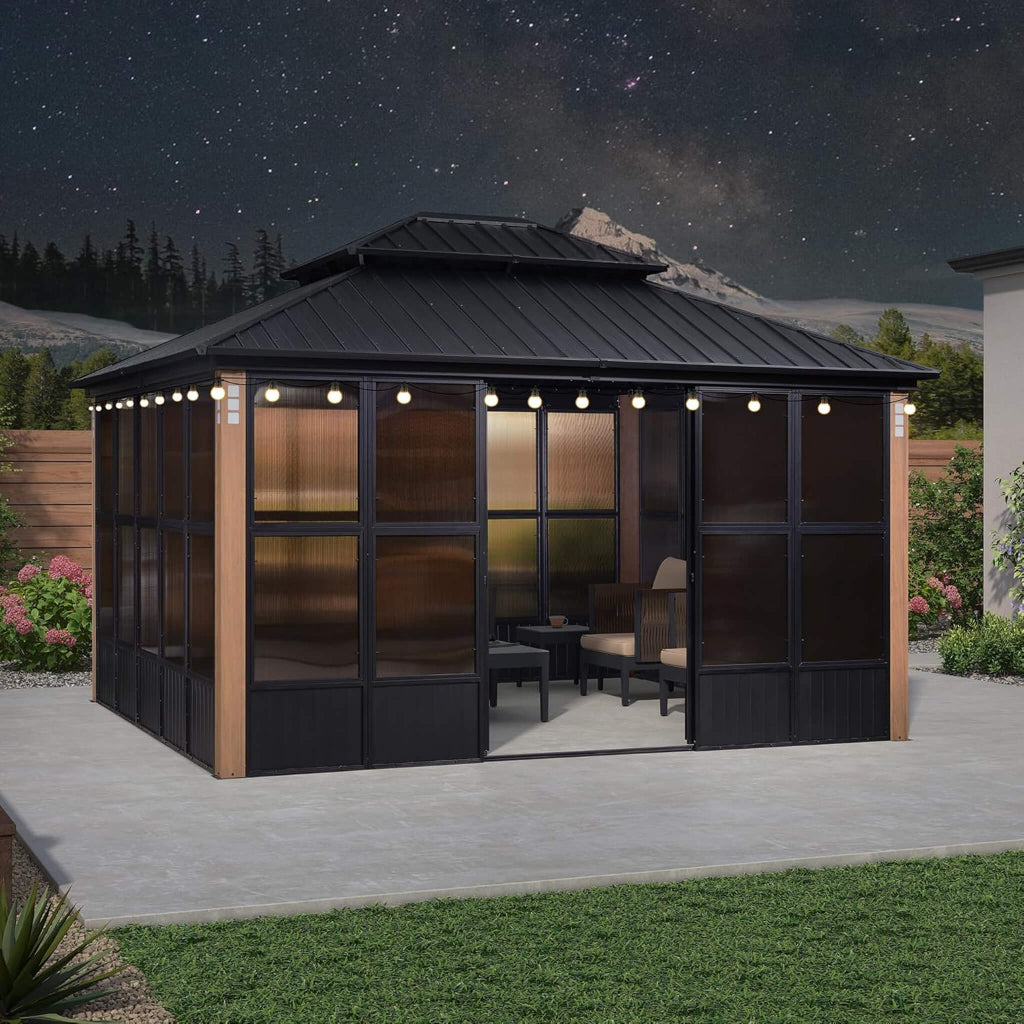 Alora Oasis Heavy-Duty Hardtop Sunroom (SAK79102)