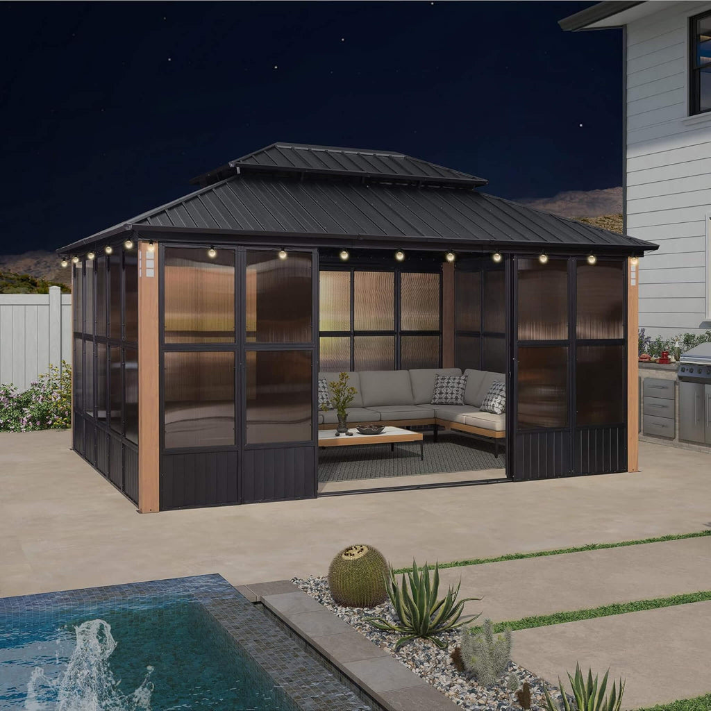 Alora Oasis Heavy-Duty Hardtop Sunroom (SAK79102)