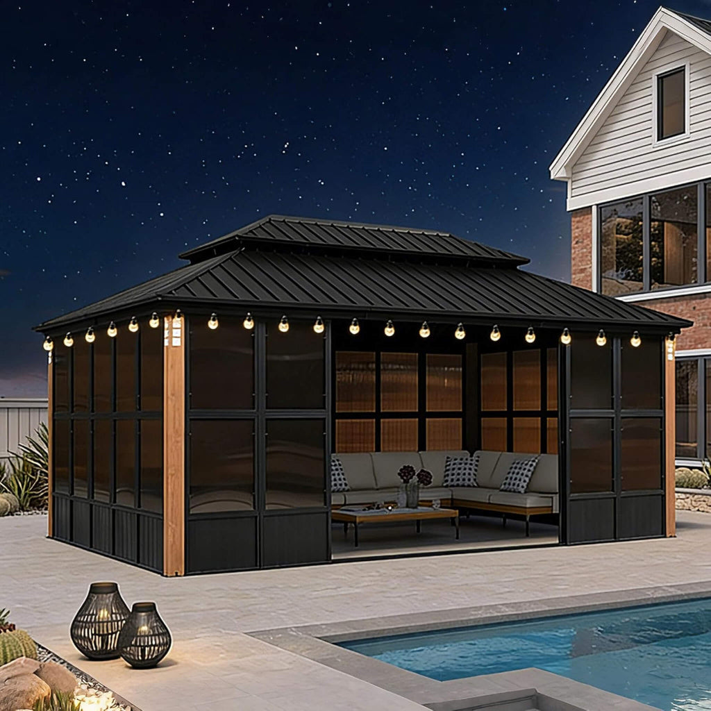 Alora Oasis Heavy-Duty Hardtop Sunroom (SAK79102)