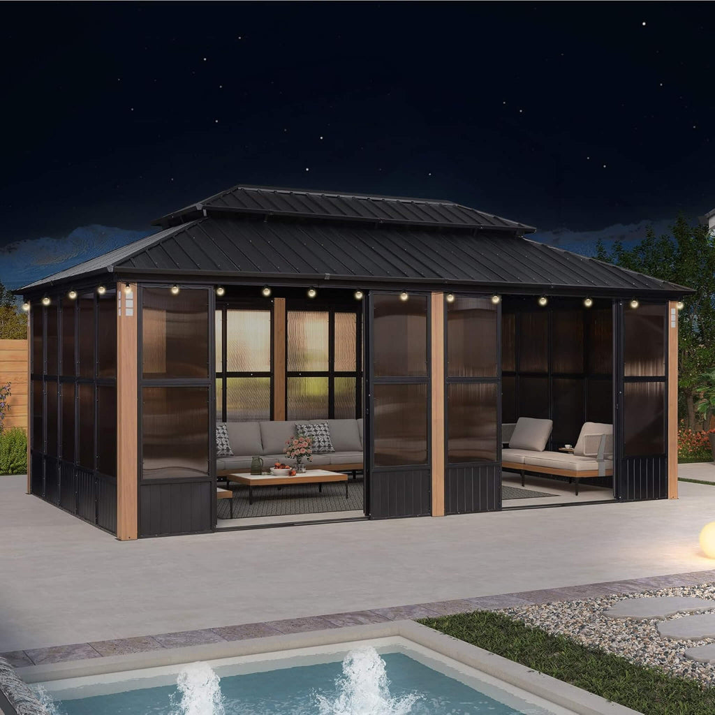 Alora Oasis Heavy-Duty Hardtop Sunroom (SAK79102)