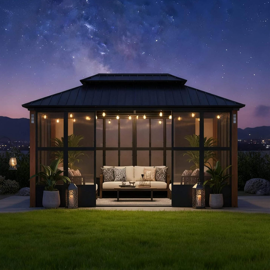 Alora Oasis Heavy-Duty Hardtop Sunroom (SAK79102)