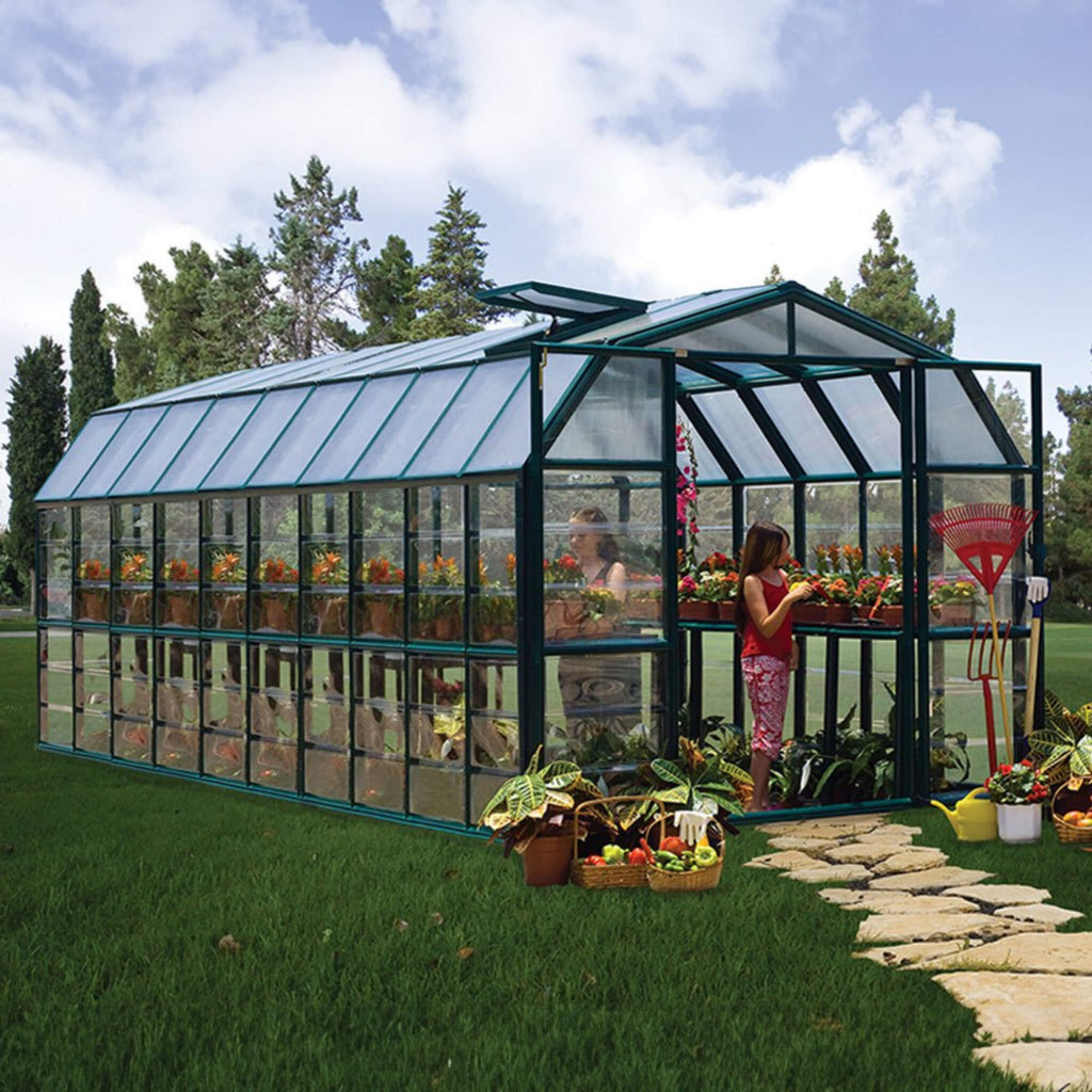 8' x 20' Barn-Style Weatherproof Walk-In Greenhouse (SAK85716)