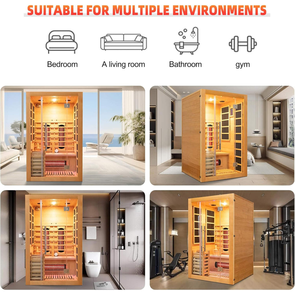 Rövia Aurora 3-Person Dual-System Sauna Room (SAK41592)