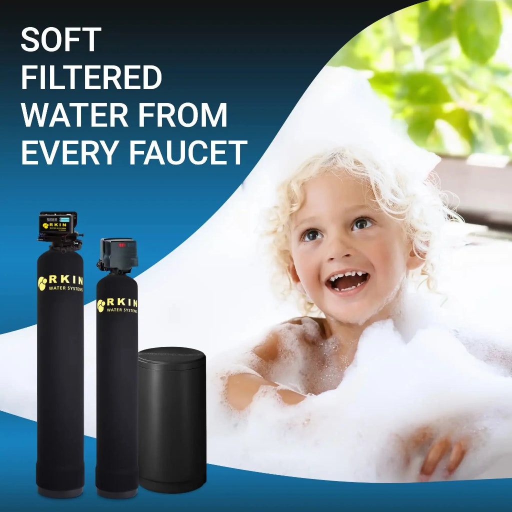 RKIN Whole House Well Water Filtration & Salt-Based Softener System