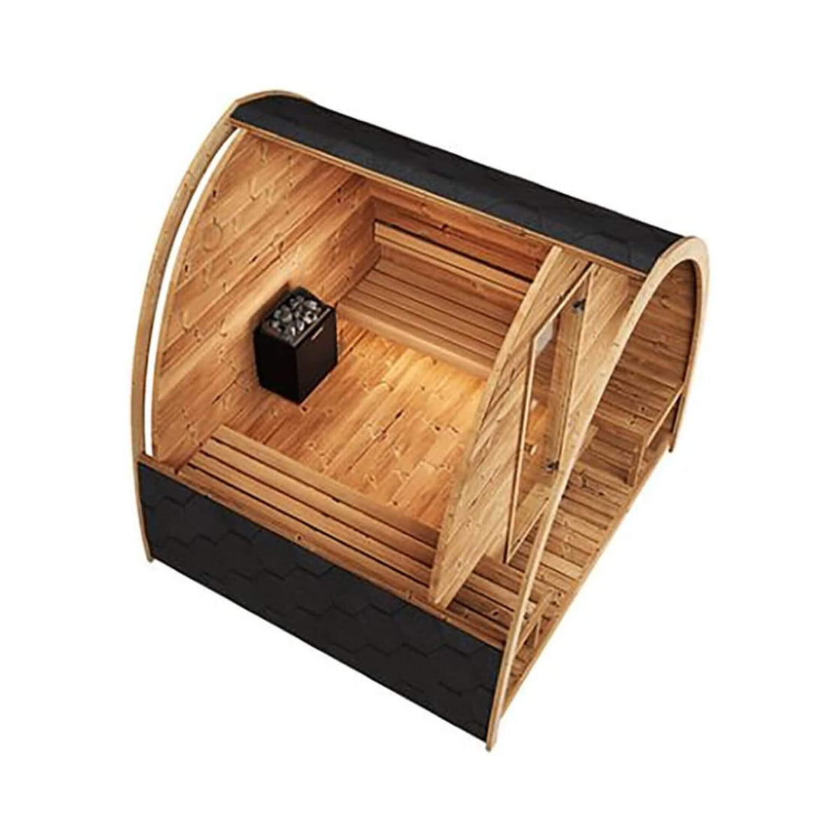SaunaLife Model G3 Garden-Series Luxury Wooden Outdoor Home Sauna Kit [SL-MODELG3] (SAK94768)