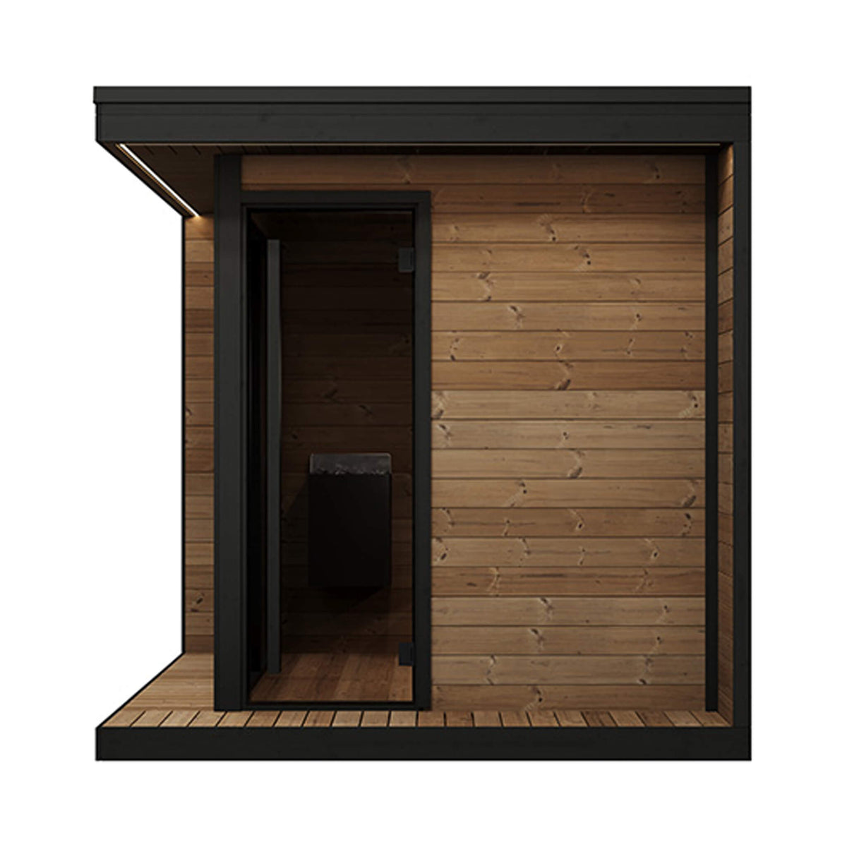 SaunaLife Model GL6 Luxury-Series Outdoor 4-Person Home Sauna Kit [GL6] (SAK41025)