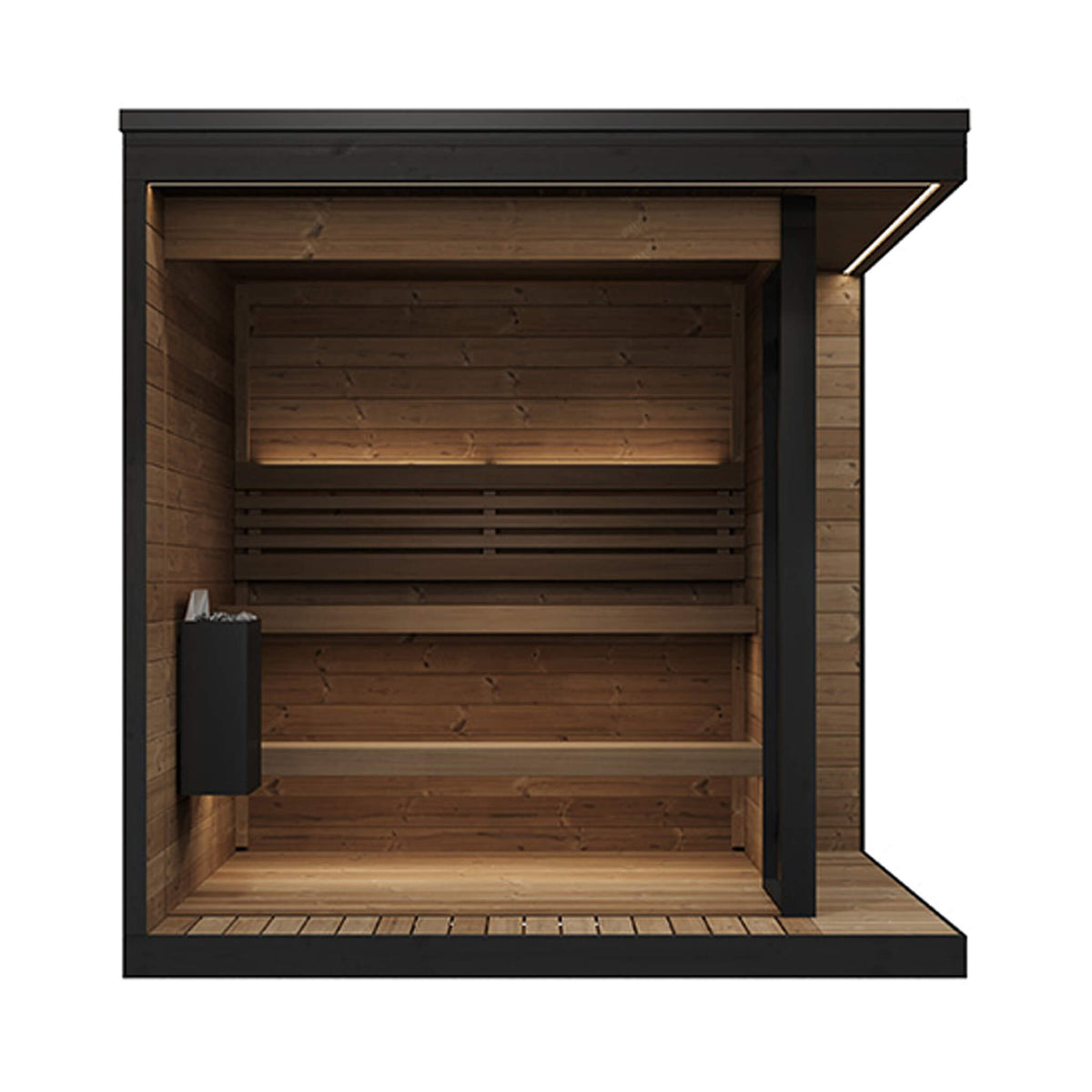 SaunaLife Model GL6 Luxury-Series Outdoor 4-Person Home Sauna Kit [GL6] (SAK41025)