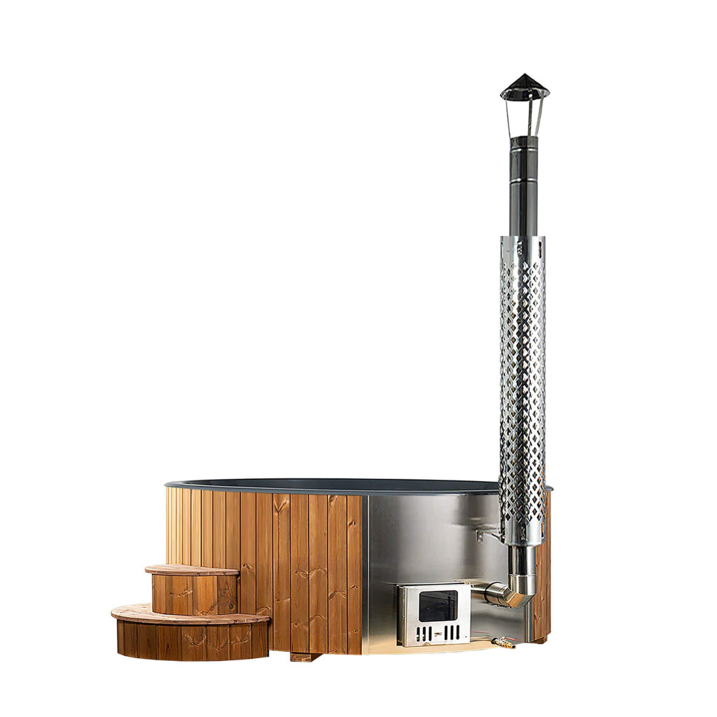 SaunaLife S4N SOAK-Series 6-Person Wood-Fired Hot Tub (SAK28371)
