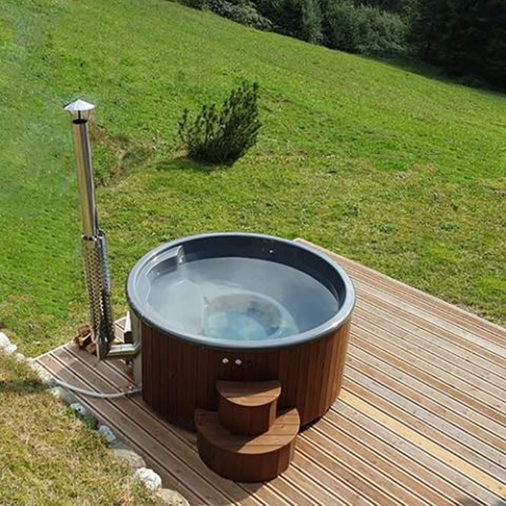 SaunaLife S4N SOAK-Series 6-Person Wood-Fired Hot Tub (SAK28371)
