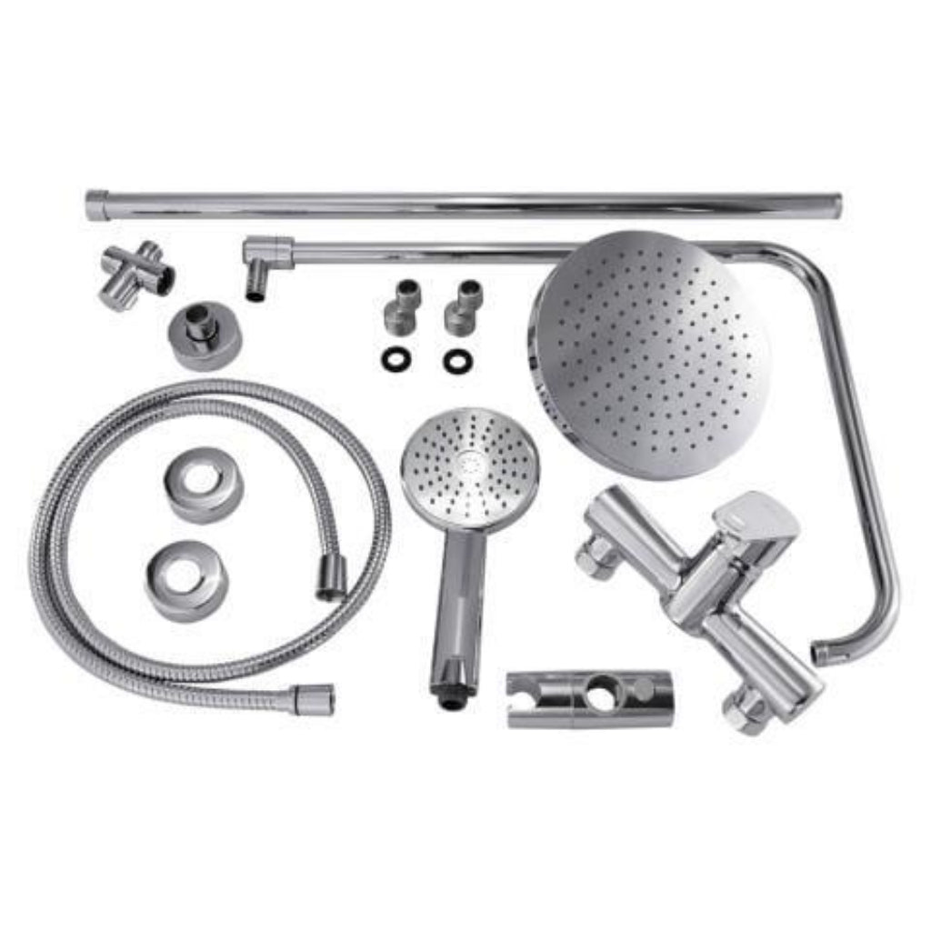 SaunaLife RAIN-Series Model R3 Outdoor Barrel Shower