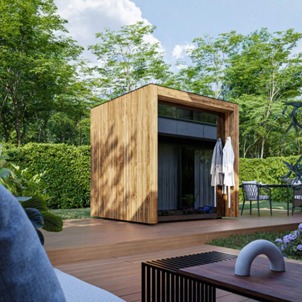 ThermaSol Fortis 4-Person Outdoor Sauna Cabin (SAK35896)