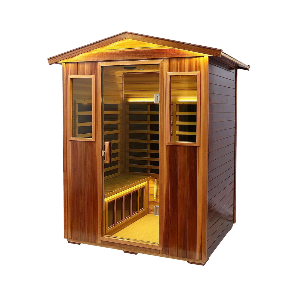 Thermora 4-Person Outdoor Infrared Hemlock Sauna (SAK82140)